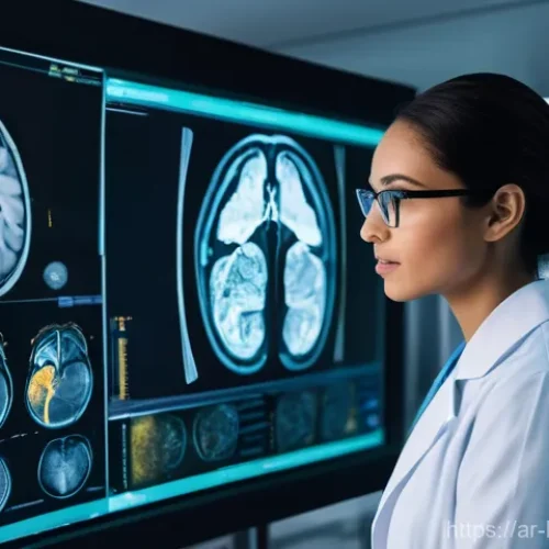 AI 의료 영상 분석의 한계와 극복 방안 - **AI's Transparent Insight: Explaining the Black Box**
    A modern, professional physician, either ...